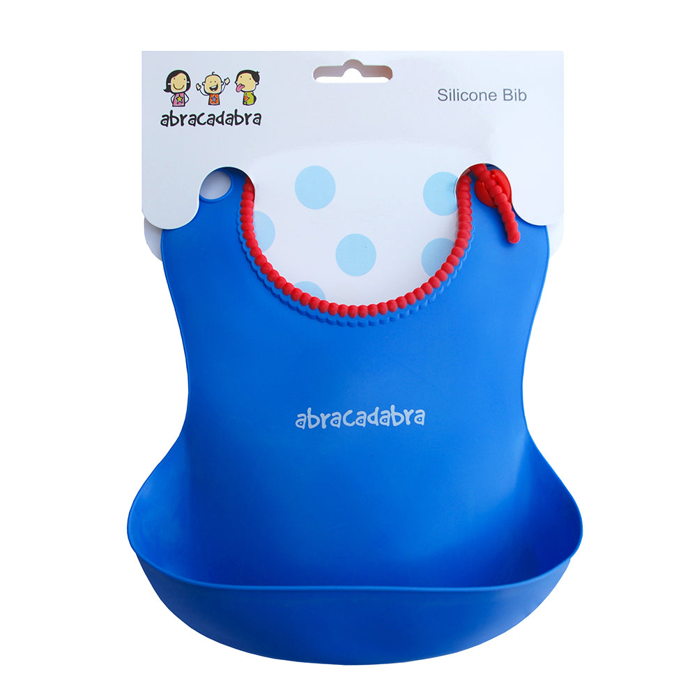 Abracadabra Silicone Bib - Blue
