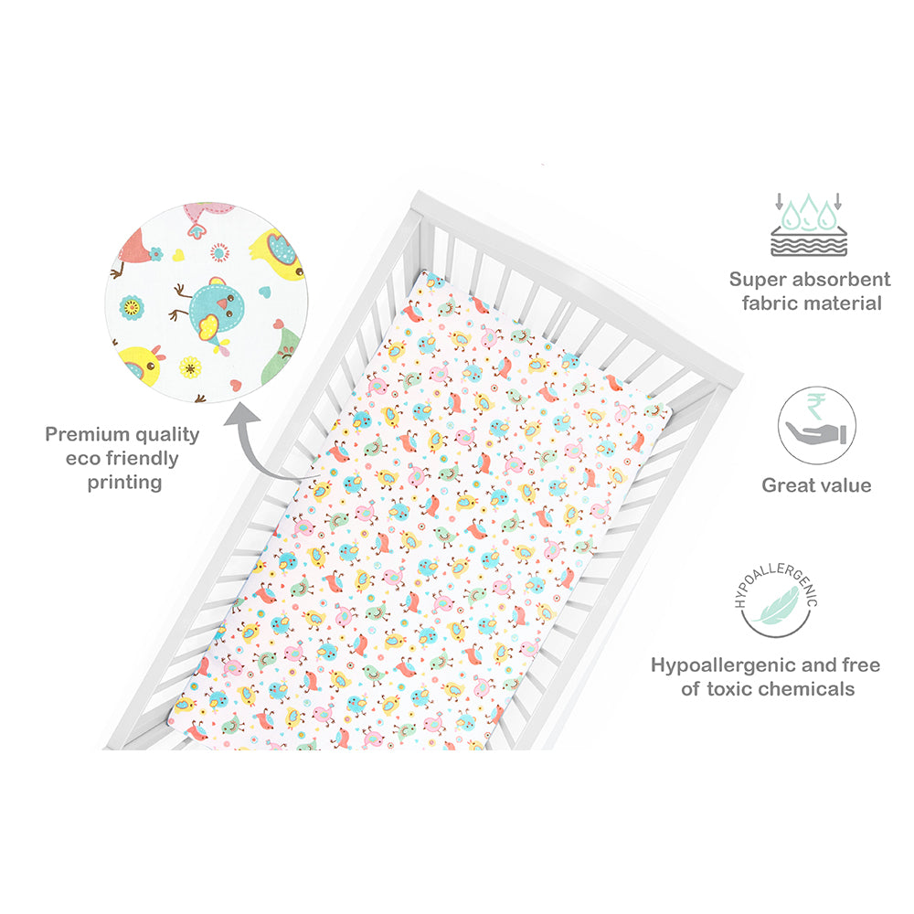 Abracadabra Flat Sheet (Set of 2) - Chirpy Bird
