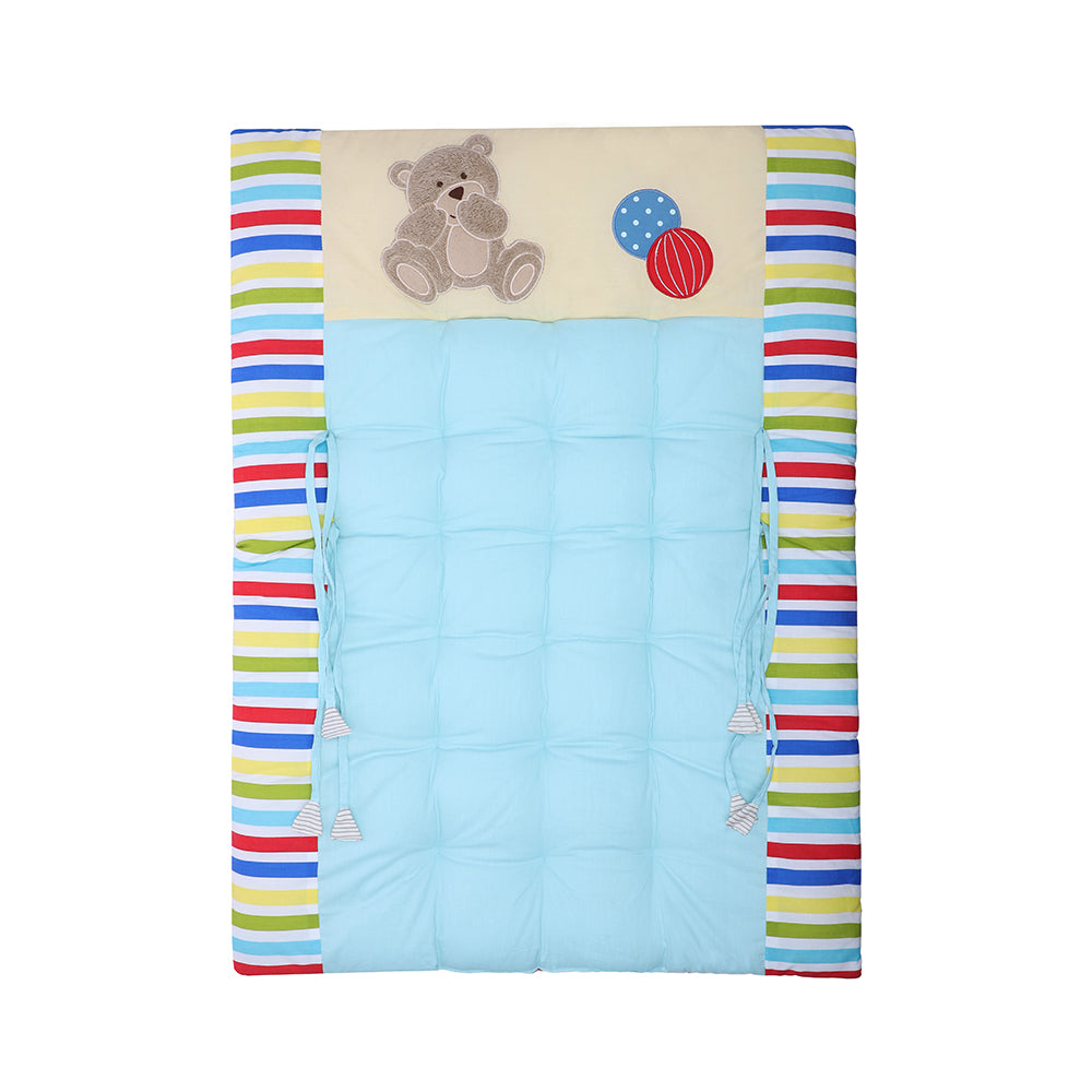 Abracadabra Cotton Bedding/Gadda Set Teddy Love Theme - Blue