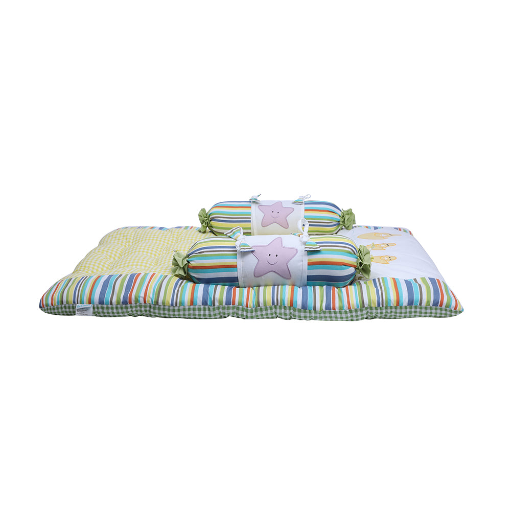 Abracadabra Cotton Bedding/Gadda Set 123 Theme - Yellow