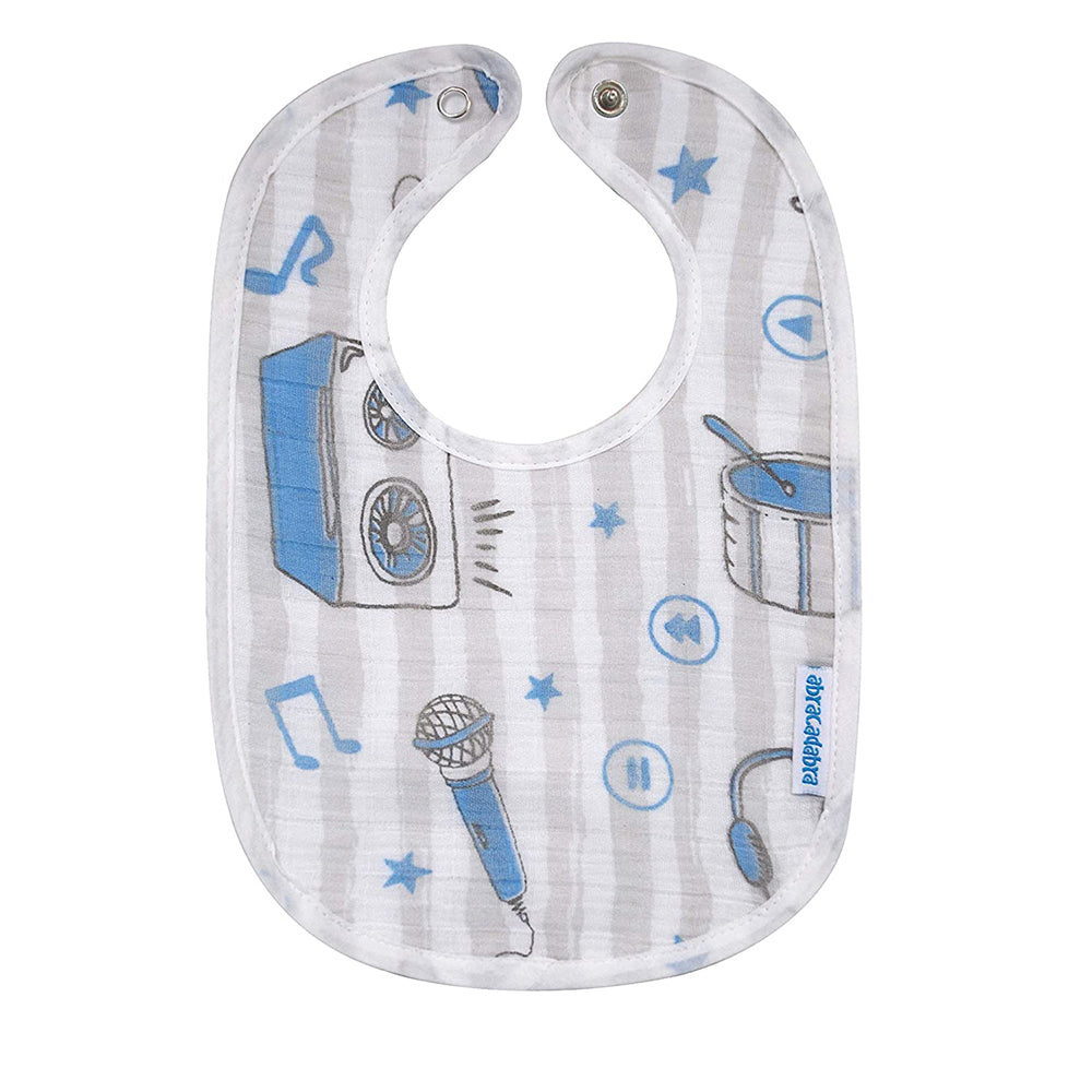 Abracadabra Muslin Bibs - Rockstar