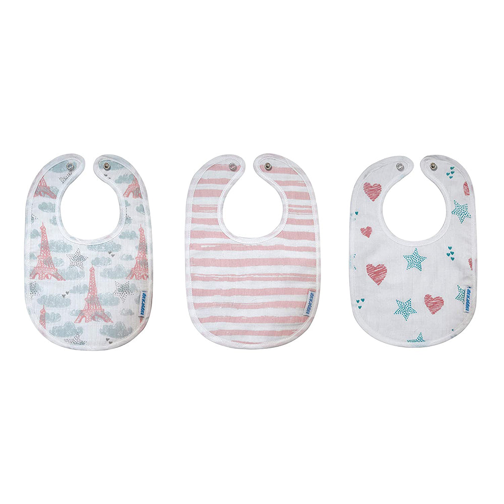 Abracadabra Muslin Bibs - Eiffel Tower