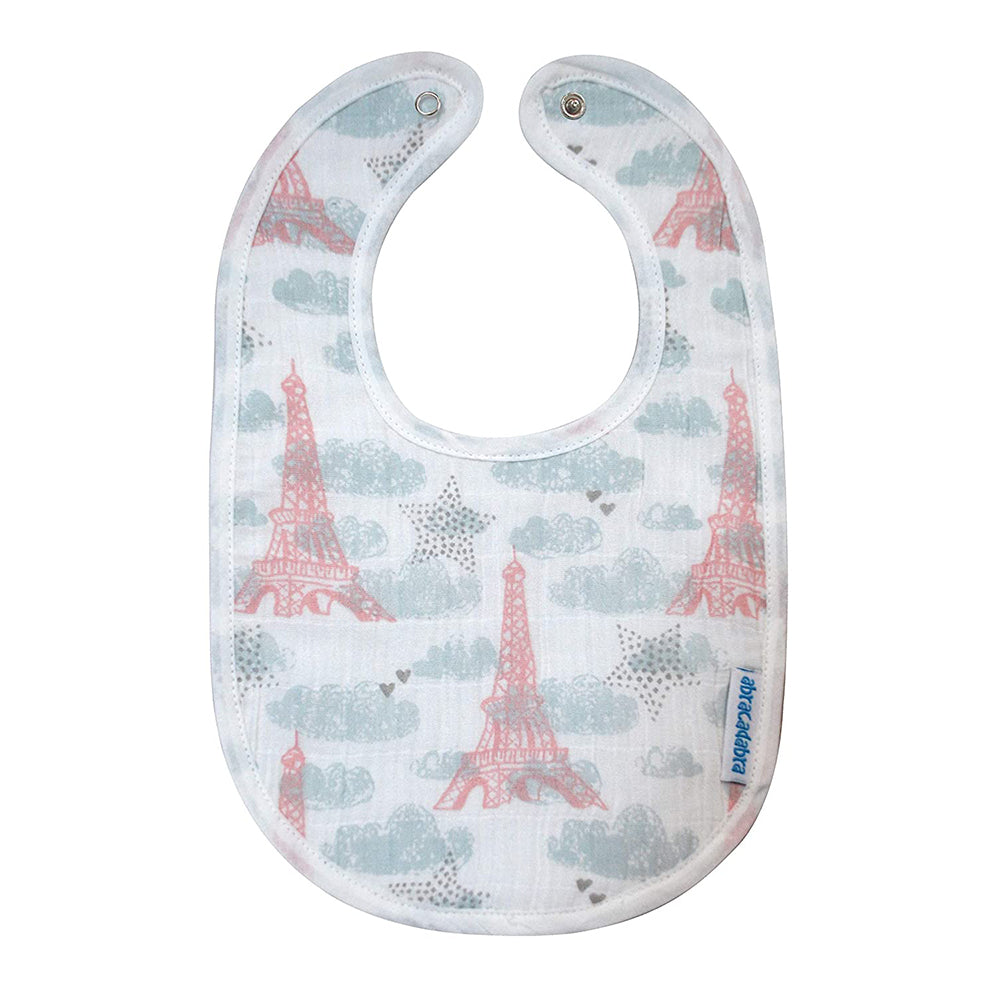 Abracadabra Muslin Bibs - Eiffel Tower