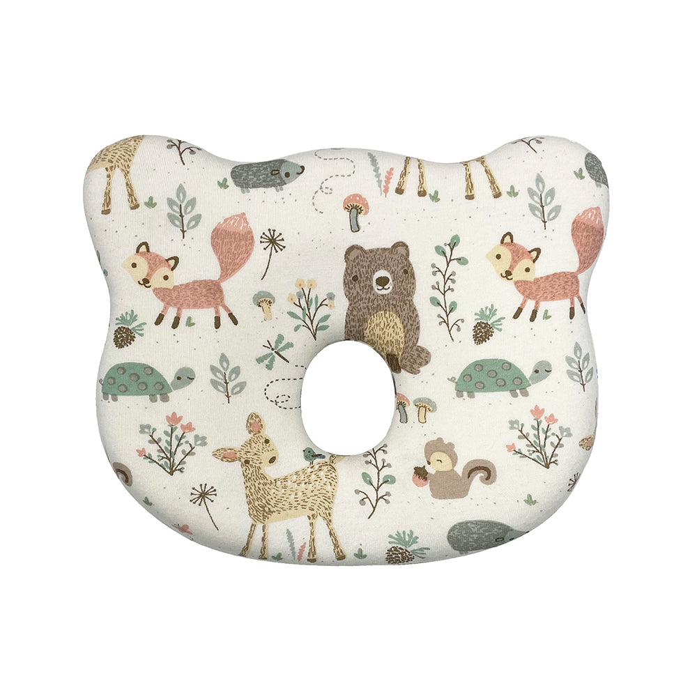 Abracadabra Memory Foam Baby Head Shaping Pillow (Bambi & Friends) - Multicolor