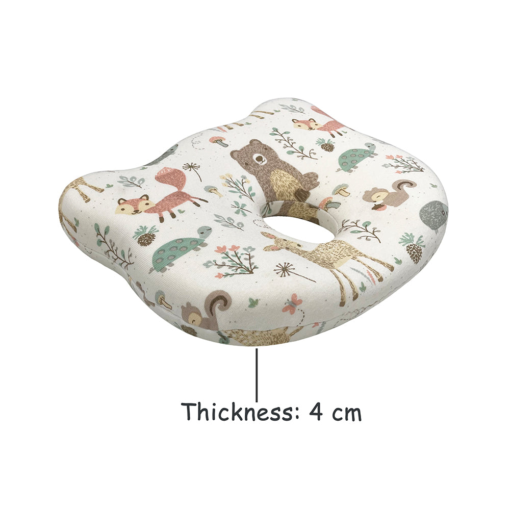 Abracadabra Memory Foam Baby Head Shaping Pillow (Bambi & Friends) - Multicolor