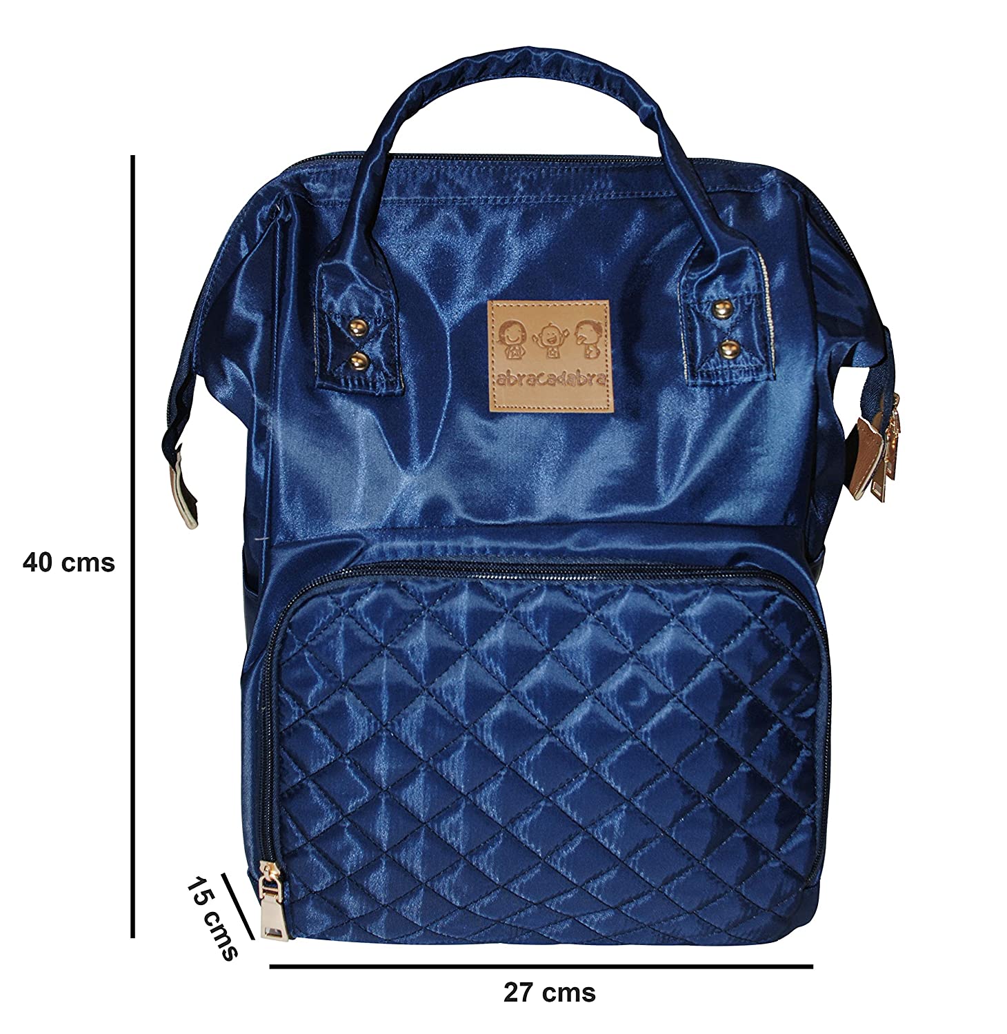 Abracadabra Quilted Diaper Bag - Blue
