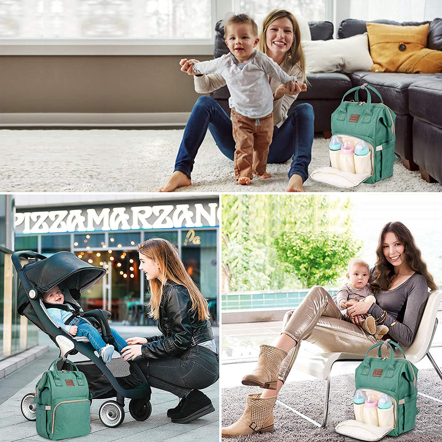 Abracadabra Diaper Bag - Green