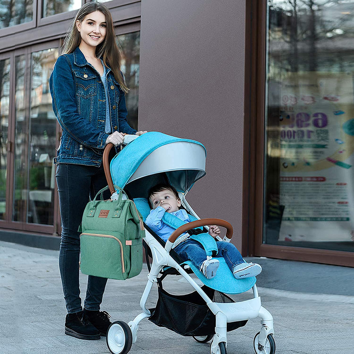 Abracadabra Diaper Bag - Green
