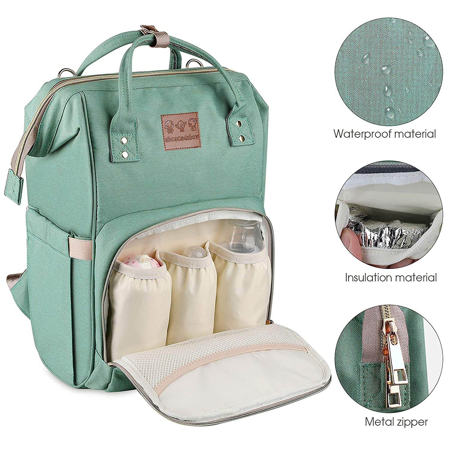 Abracadabra Diaper Bag - Green