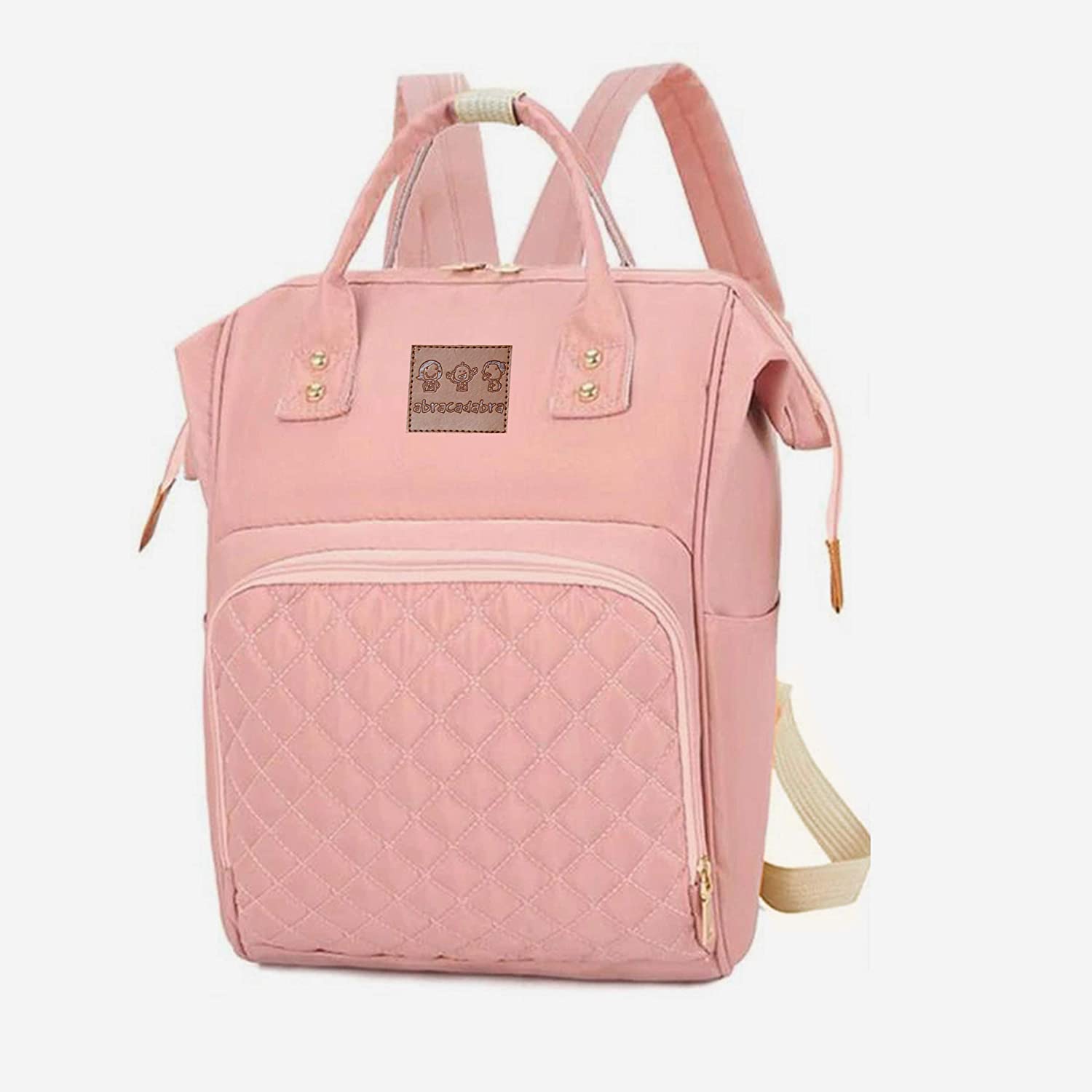 Abracadabra Quilted Diaper Bag - Pink