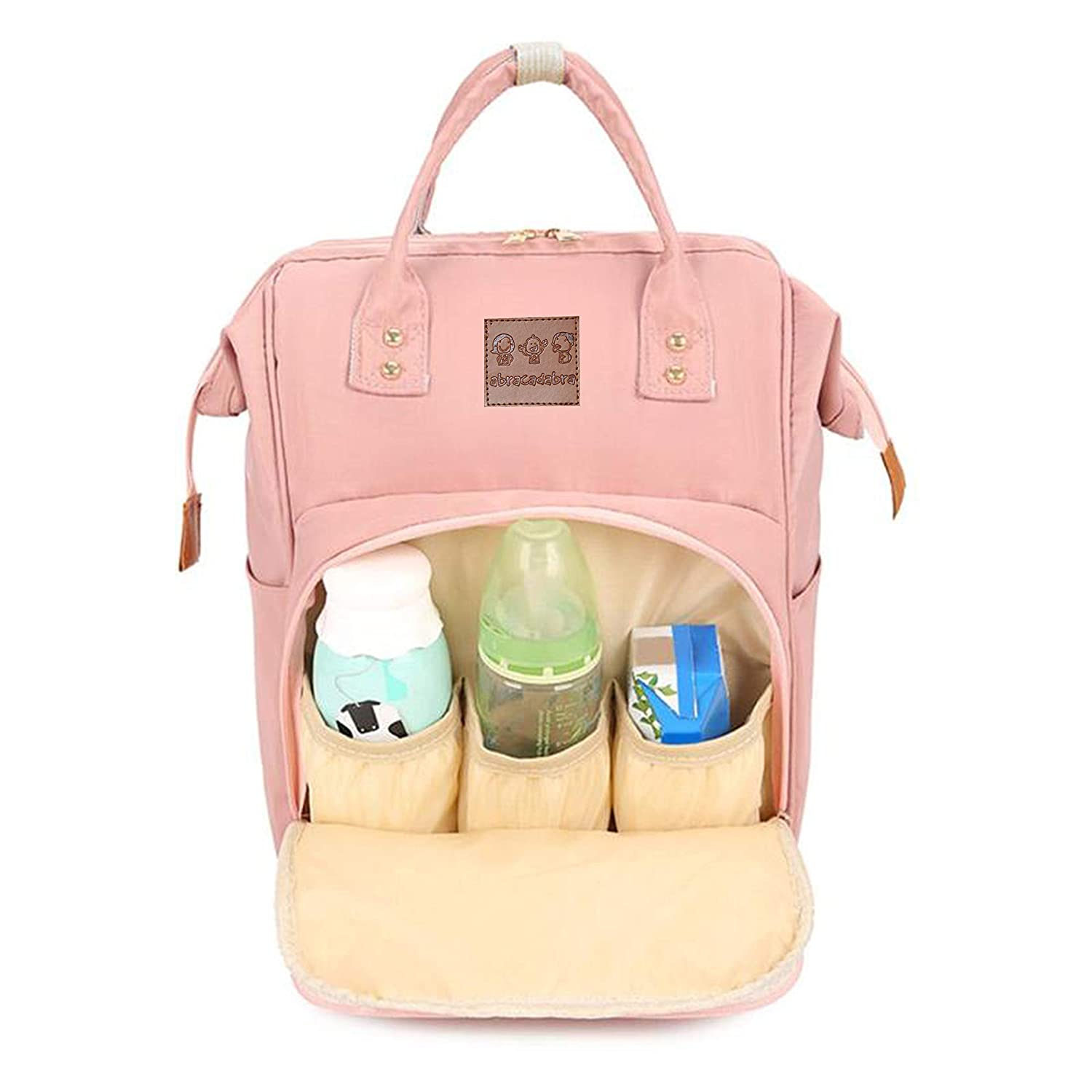 Abracadabra Quilted Diaper Bag - Pink