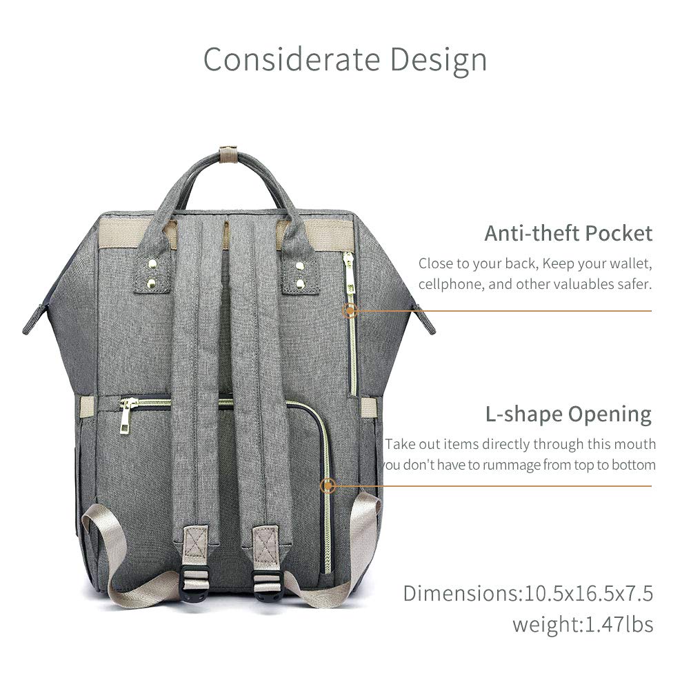 Abracadabra Diaper Bag - Grey