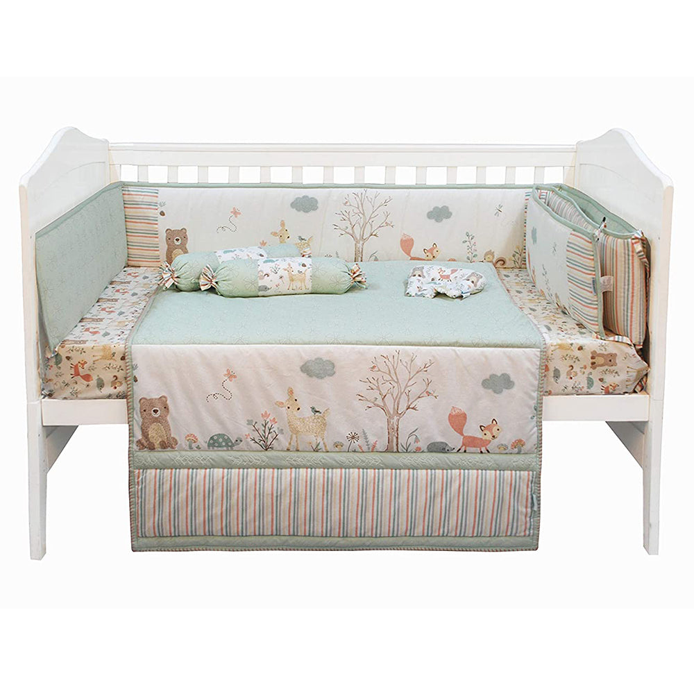 Abracadabra 6 Piece Cot Bedding Set - Bambi & friends