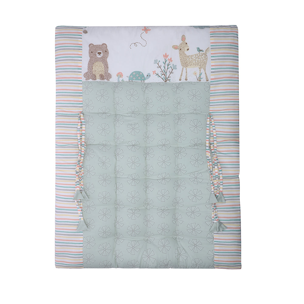 Abracadabra Cotton Bedding/Gadda Set Bambi & Friends Theme - Sage Green