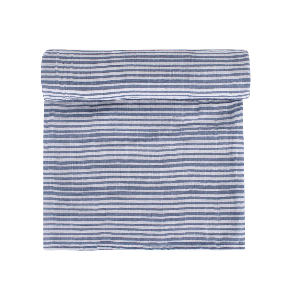 Abracadabra Cotton Muslin Swaddle For Newborns Pack of 3 (Transport) - Blue
