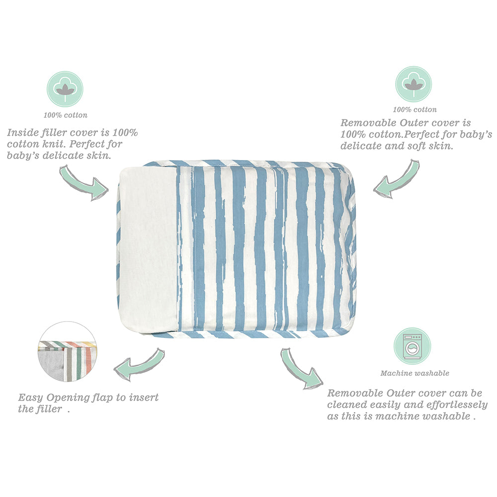 Abracadabra Head Shaping Mustard Seed Rai Pillow With Lavender Essentail Oil (Transport) - Blue