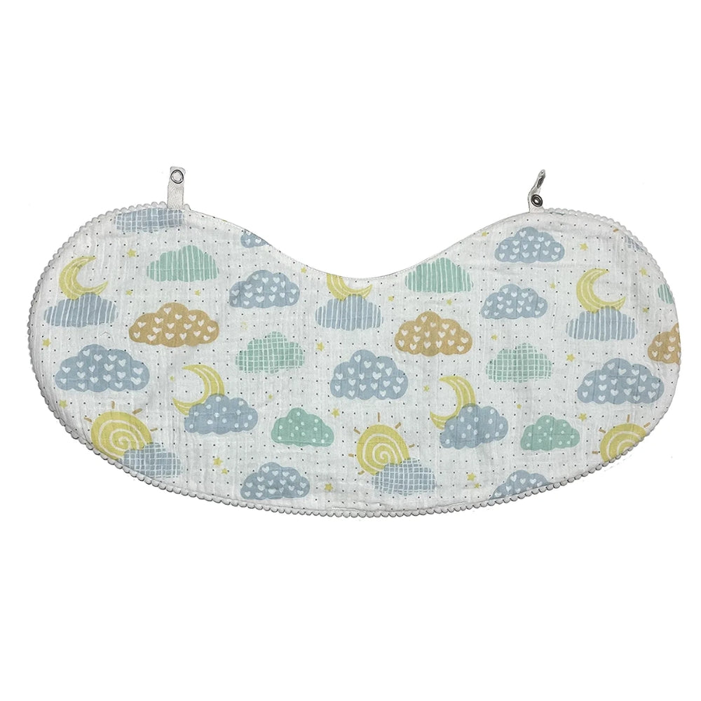 Abracadabra 2 in 1 Reversible Bib & Burp Pad - Lost in Clouds