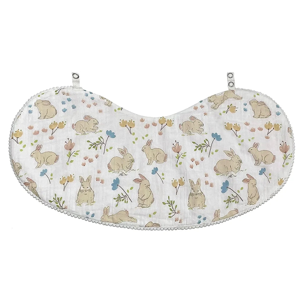 Abracadabra 2 in 1 Reversible Bib & Burp Pad - Bunny Garden