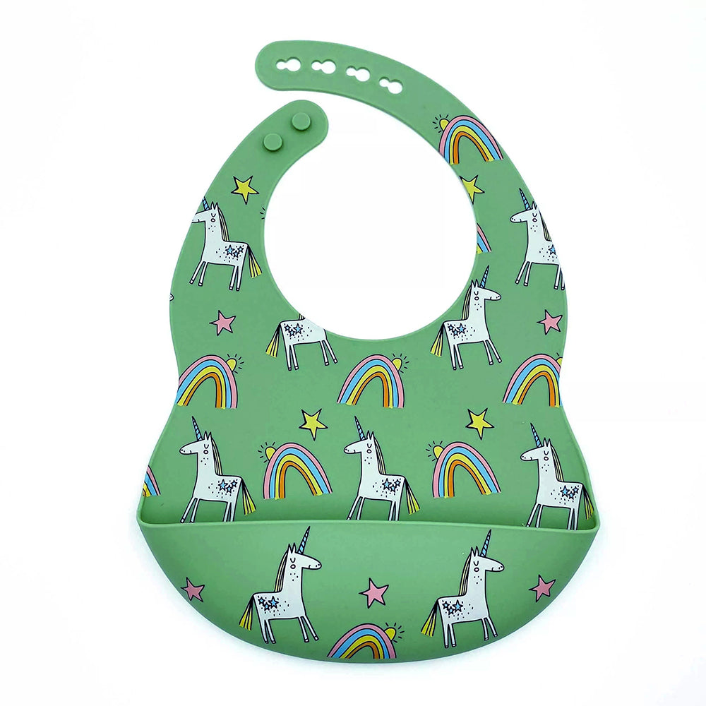 Abracadabra Silicone Bib - Unicorns