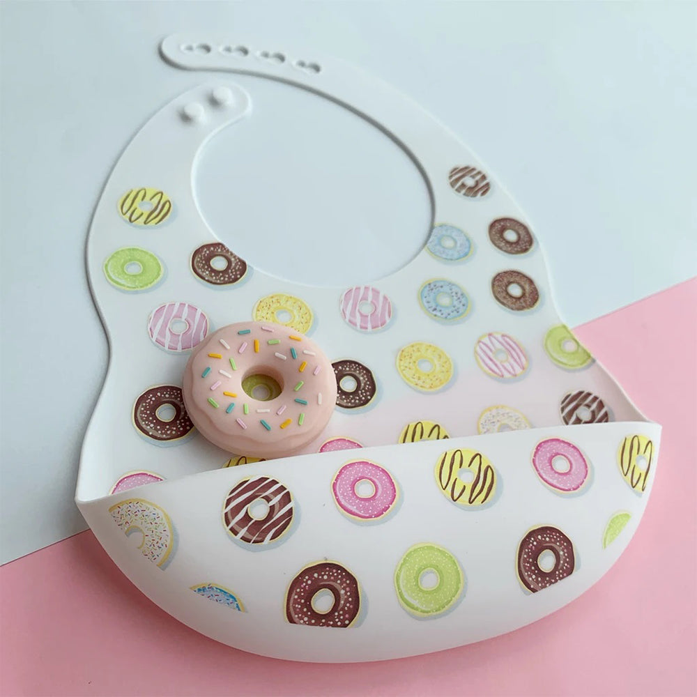 Abracadabra Silicone Bib - Donuts