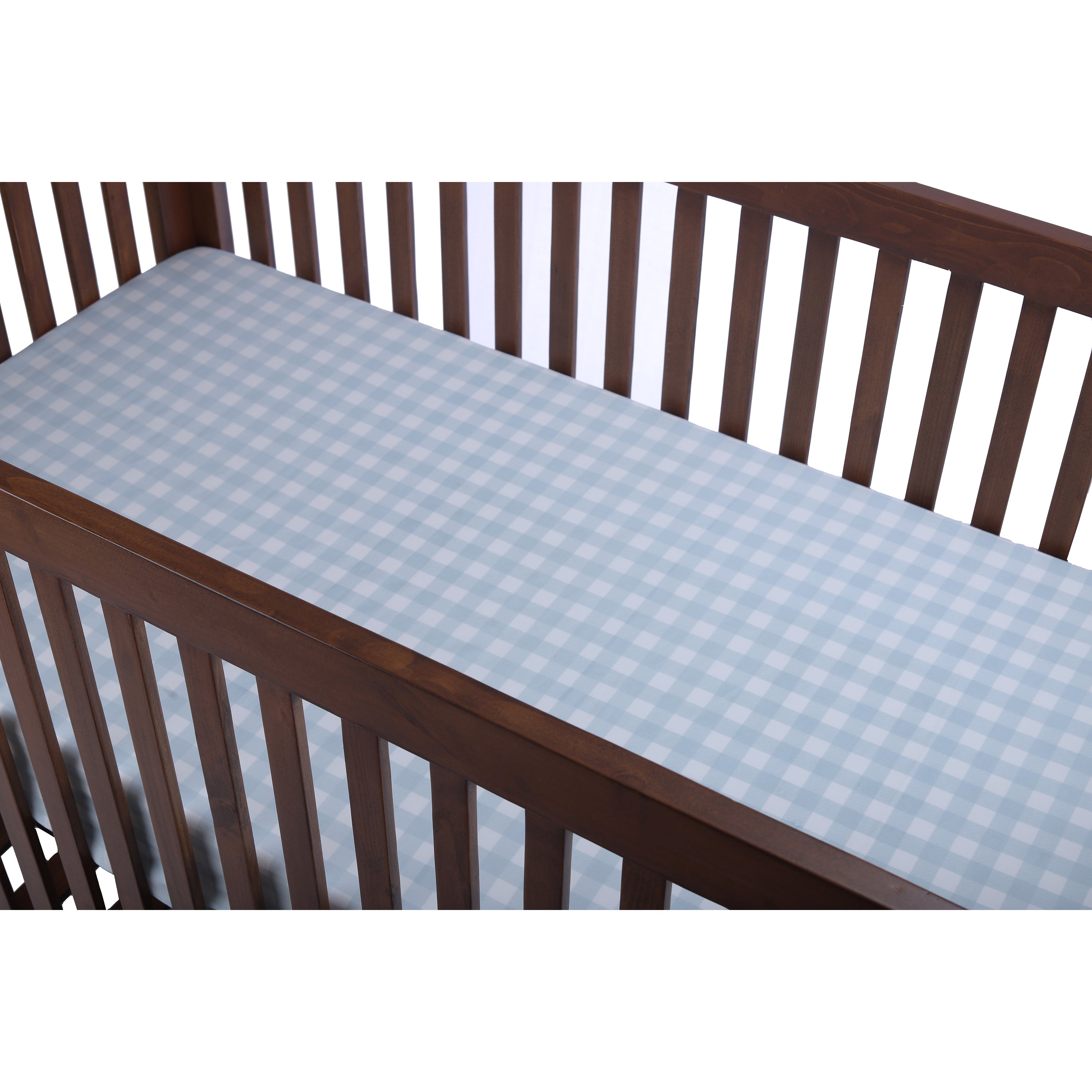 Abracadabra Fitted Sheet - Blue Gingham Check