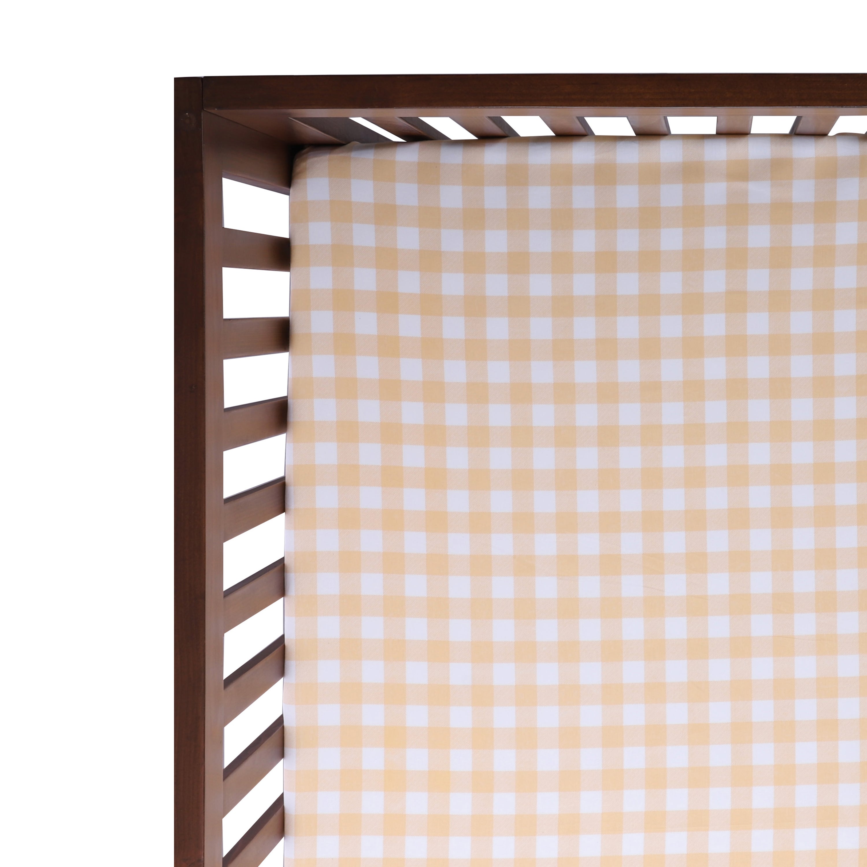 Abracadabra Fitted Sheet - Orange Gingham Check