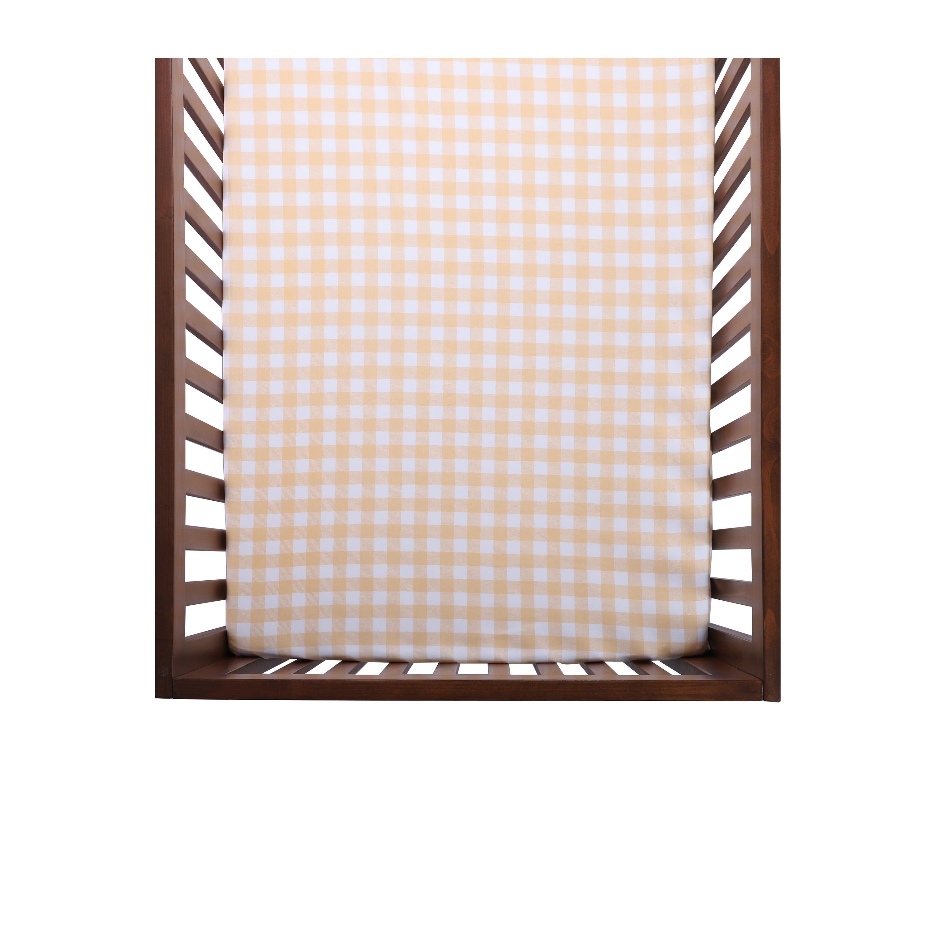 Abracadabra Fitted Sheet - Orange Gingham Check