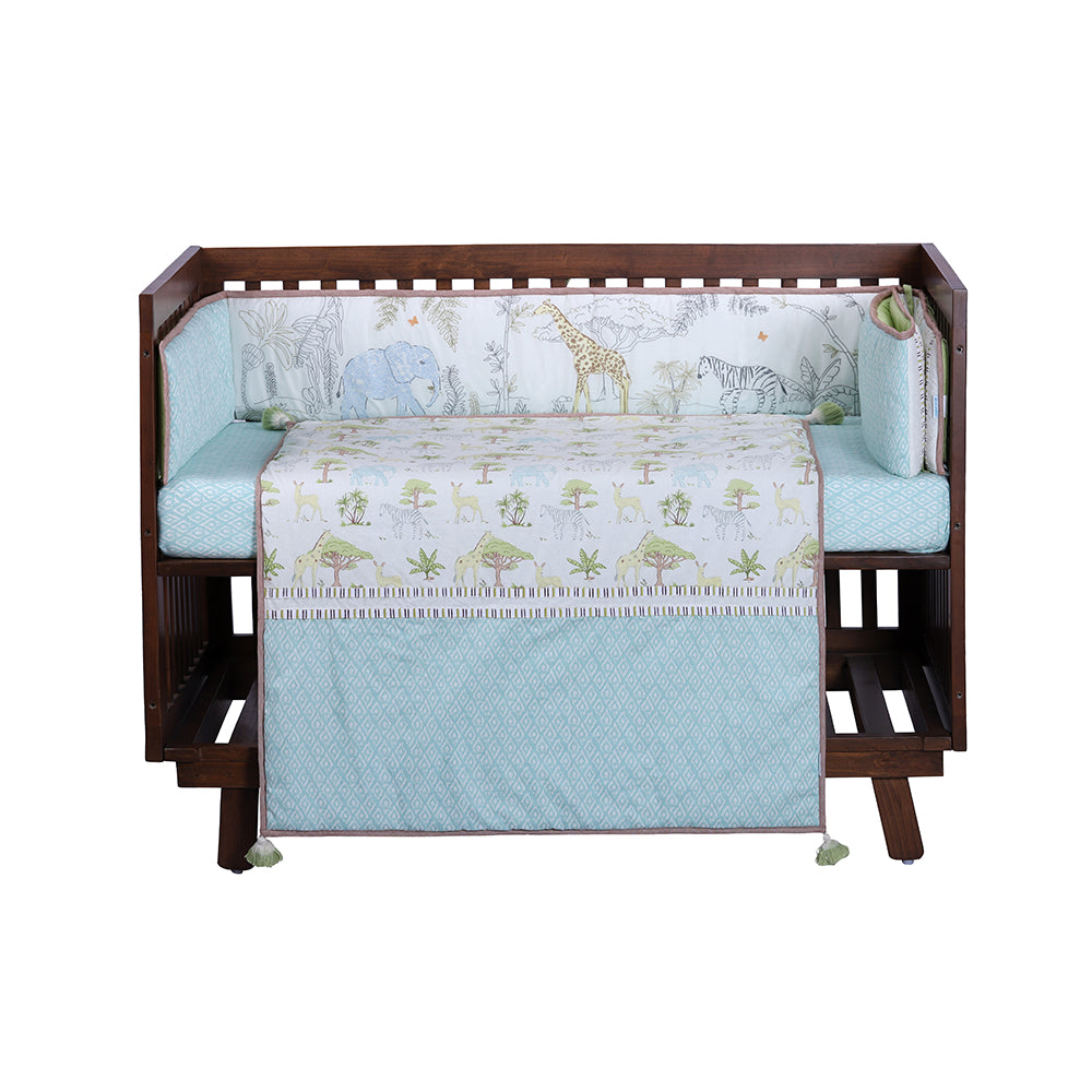 Abracadabra 6 Piece Cot Bedding Set - Savanna