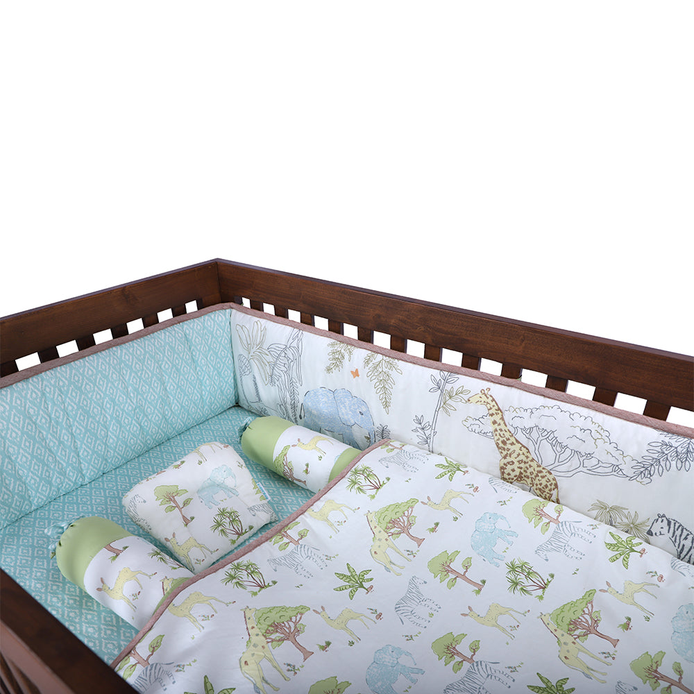 Abracadabra 6 Piece Cot Bedding Set - Savanna