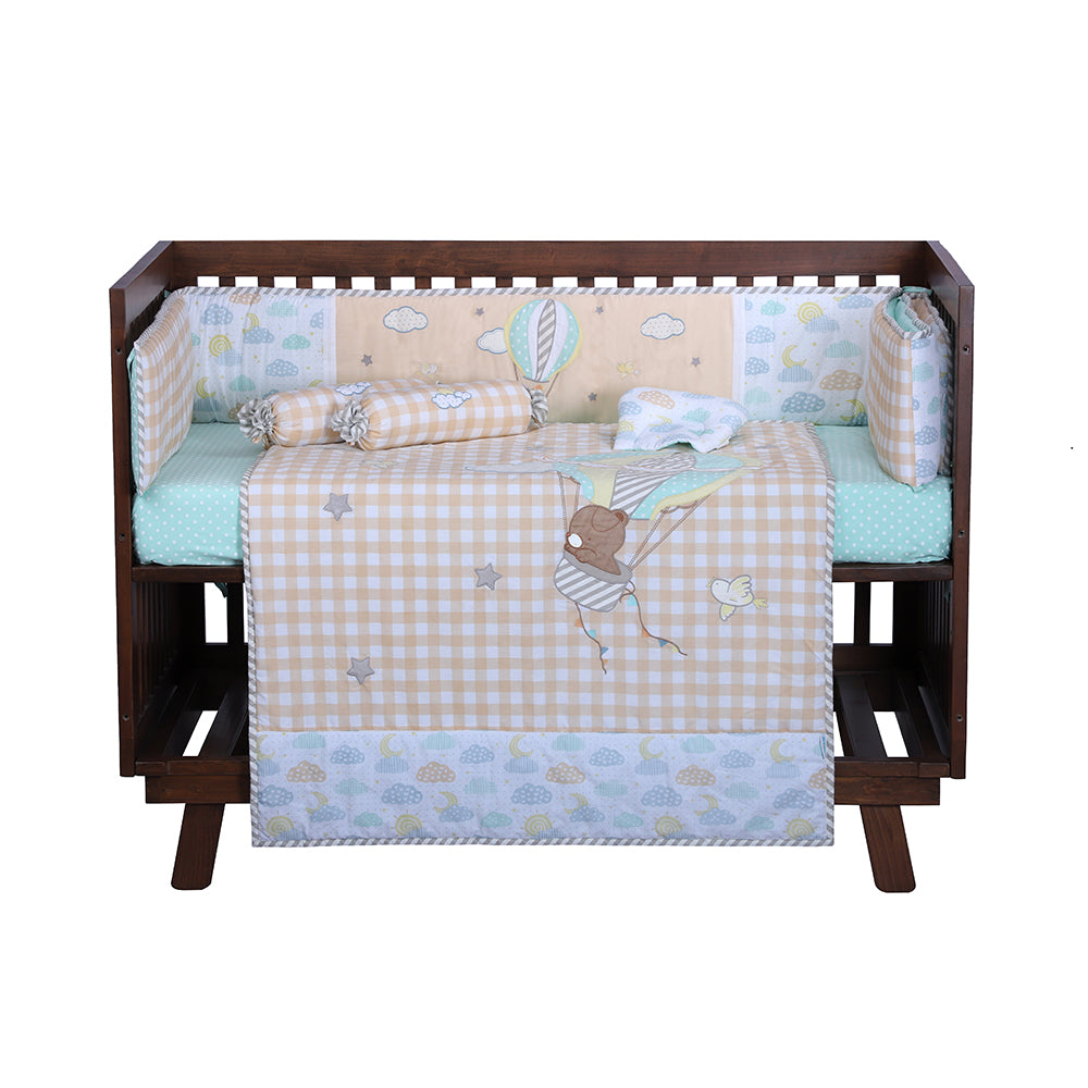 Abracadabra 6 Piece Cot Bedding Set - Lost in Clouds