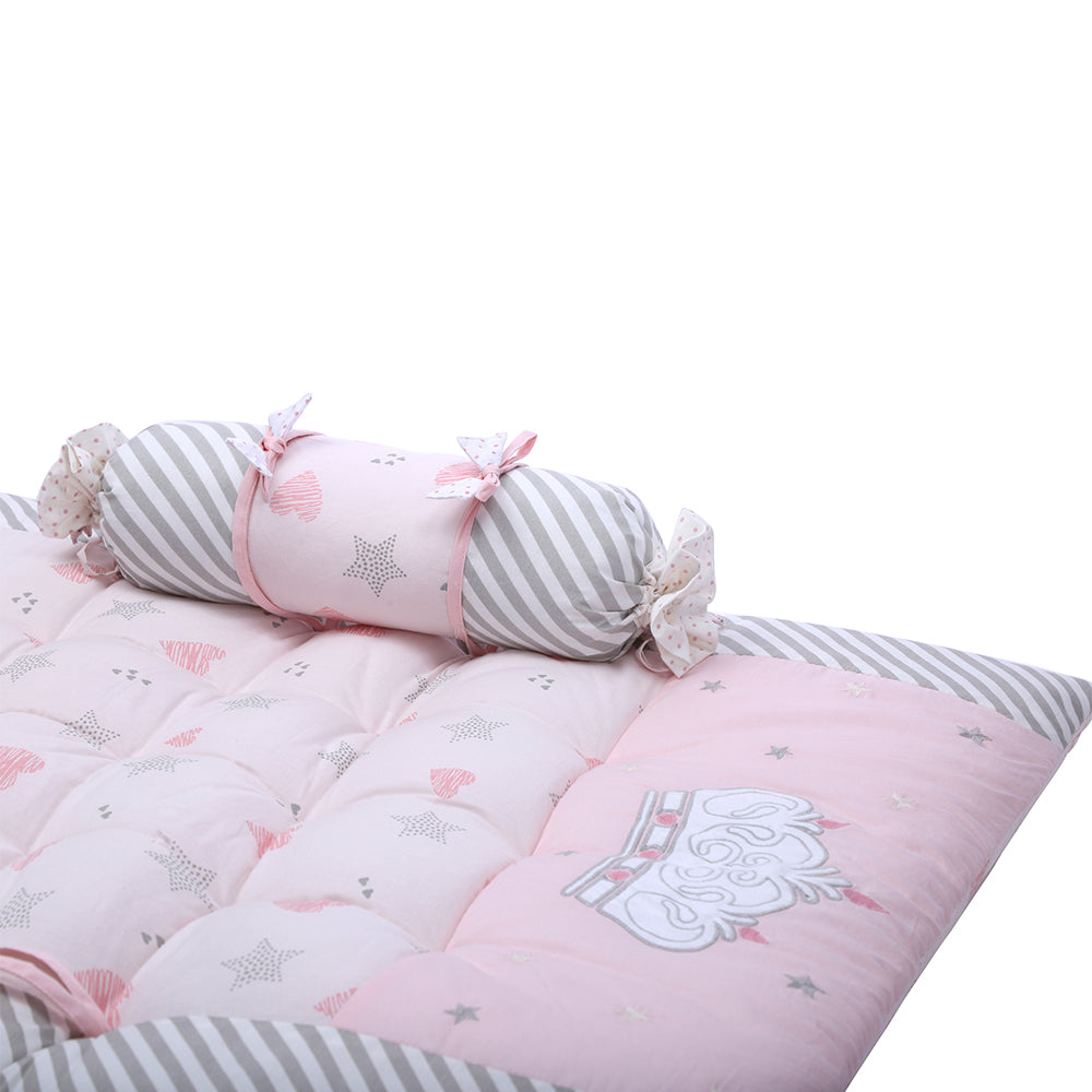 Abracadabra Cotton Bedding/Gadda Set Ballerina Theme -Pink