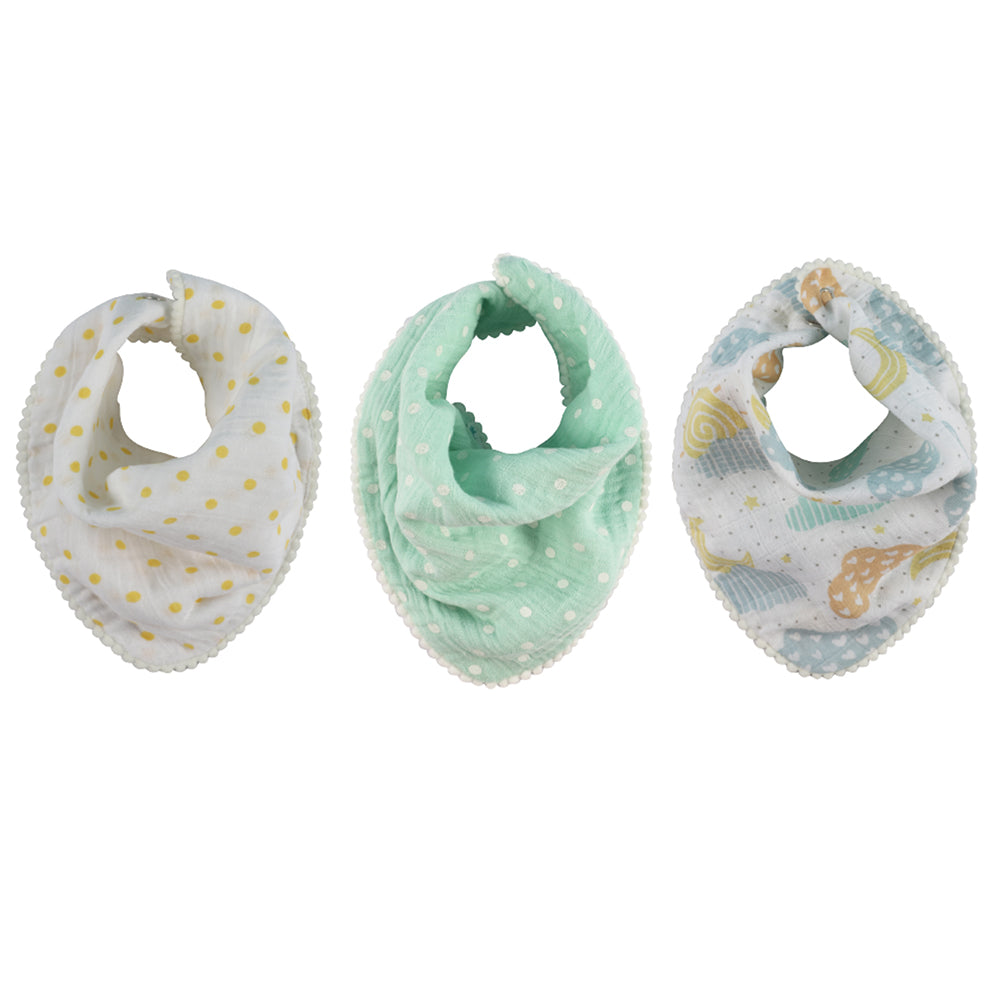 Abracadabra Muslin Bandana Bibs - Lost in Clouds