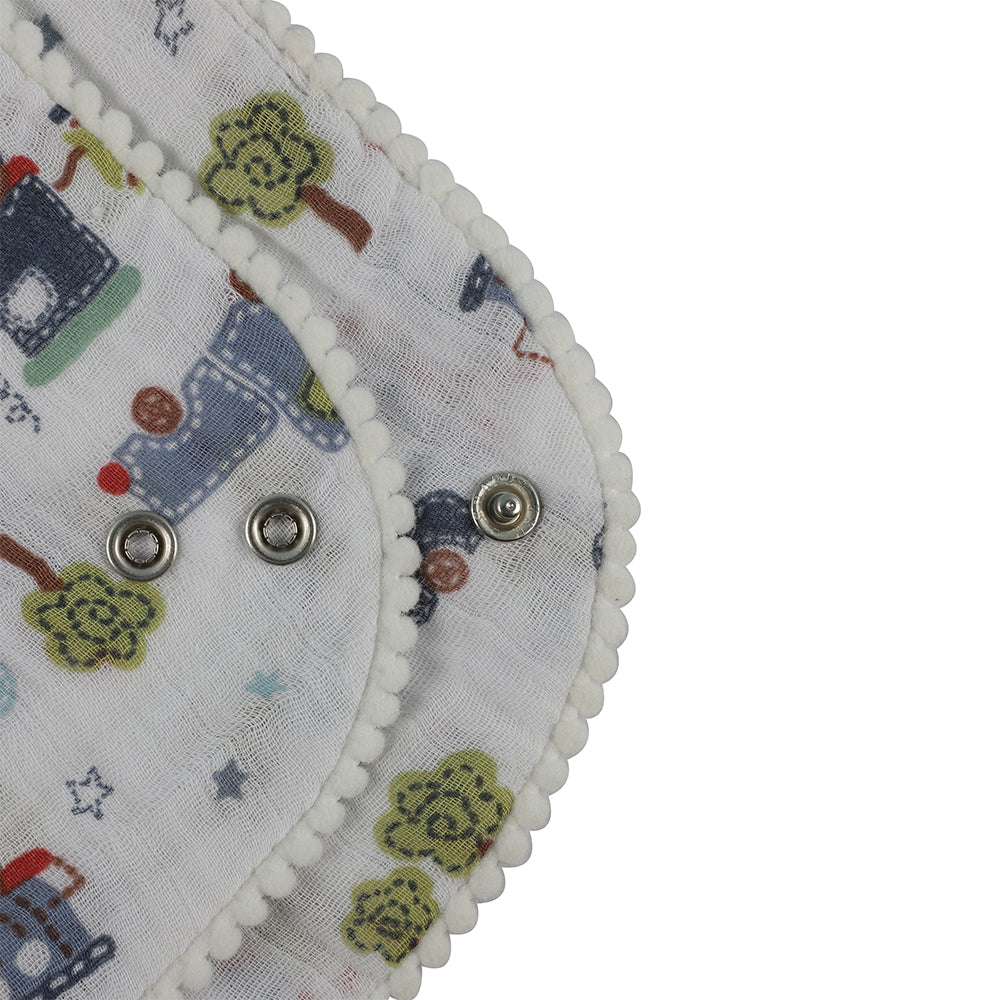 Abracadabra Muslin Bandana Bibs - Transport