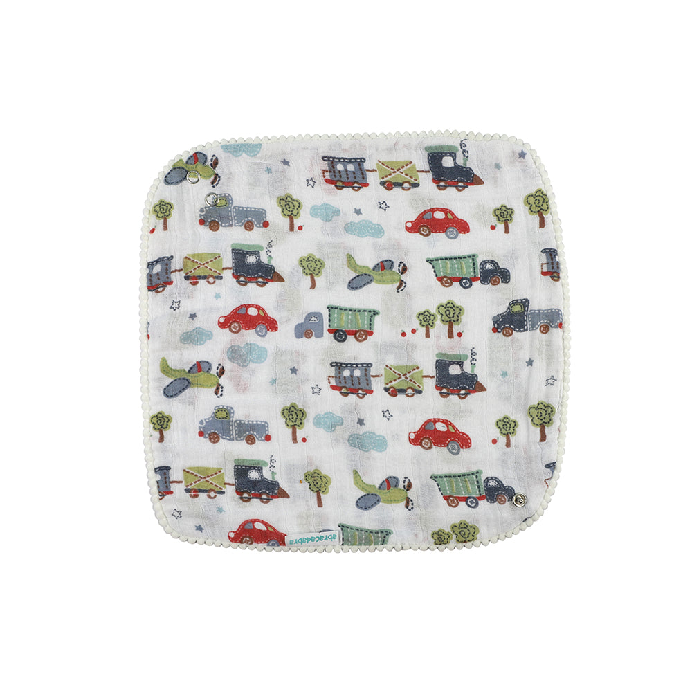 Abracadabra Muslin Bandana Bibs - Transport