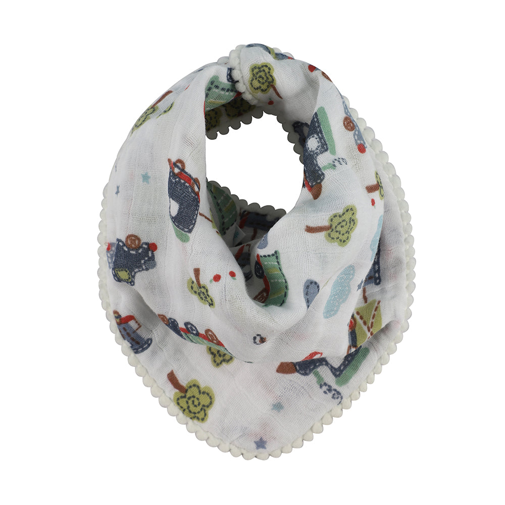 Abracadabra Muslin Bandana Bibs - Transport