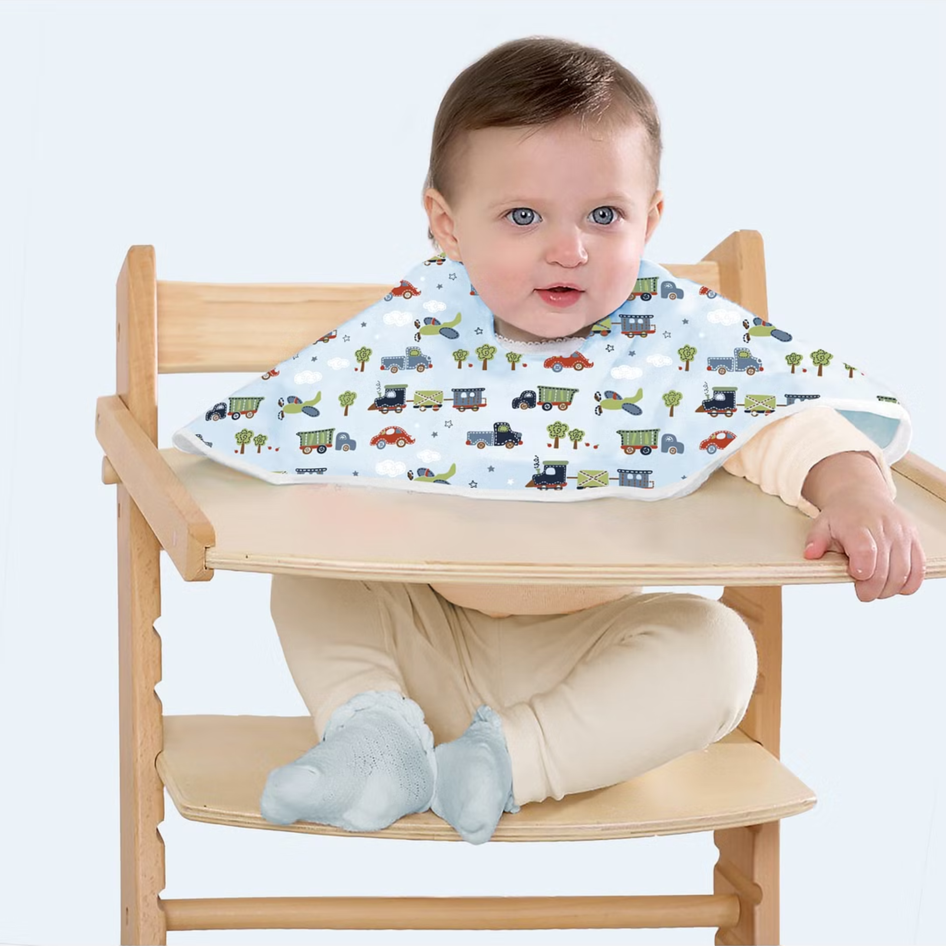 Abracadabra 2 in 1 Reversible Bib & Burp Pad - Transport