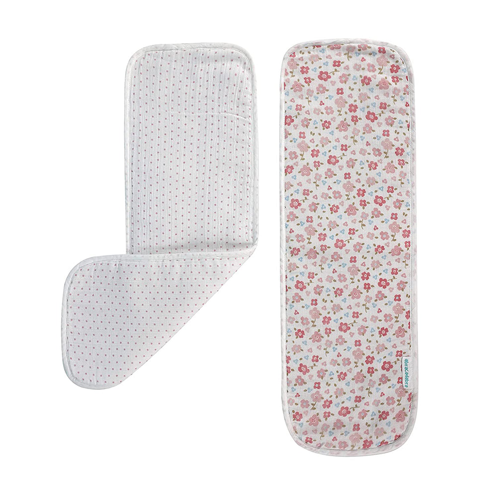 Abracadabra Muslin Burp Pad Set Of 2 (Vintage Floral) - Pink