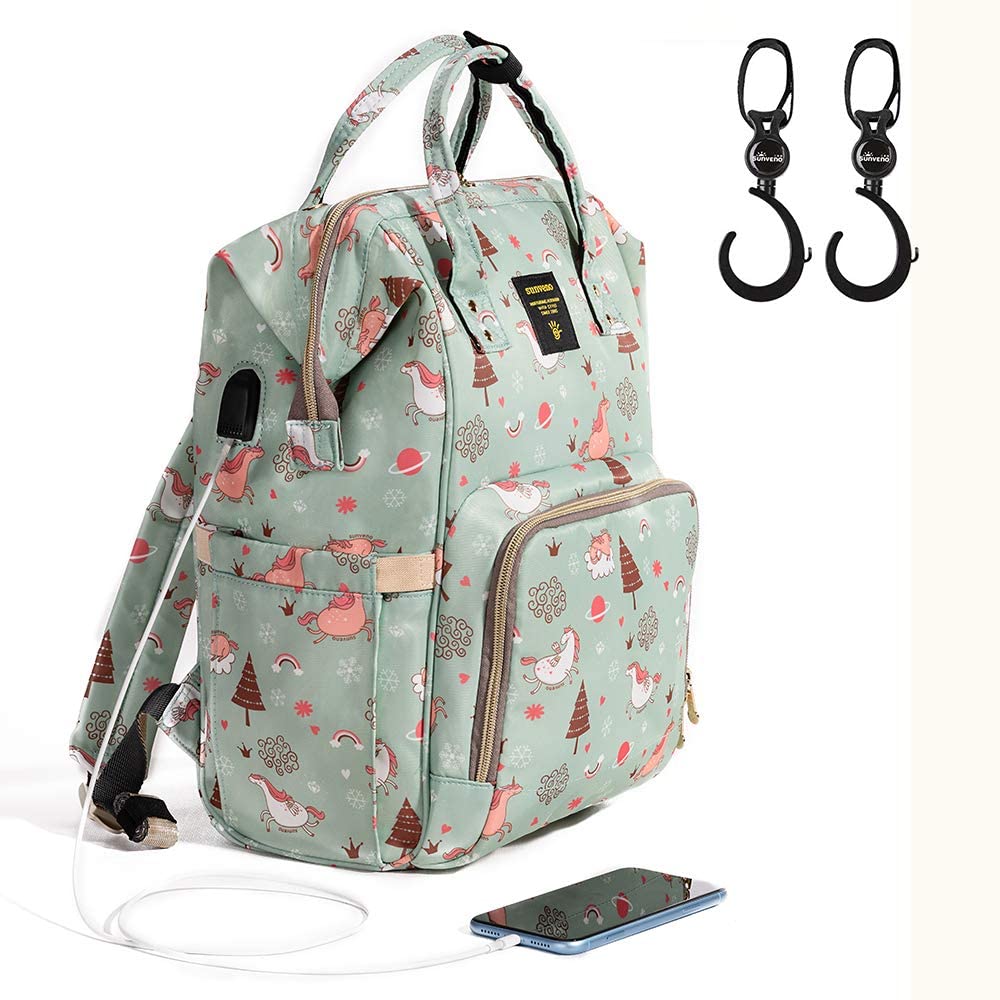 Abracadabra Printed Diaper Bag - Unicorn
