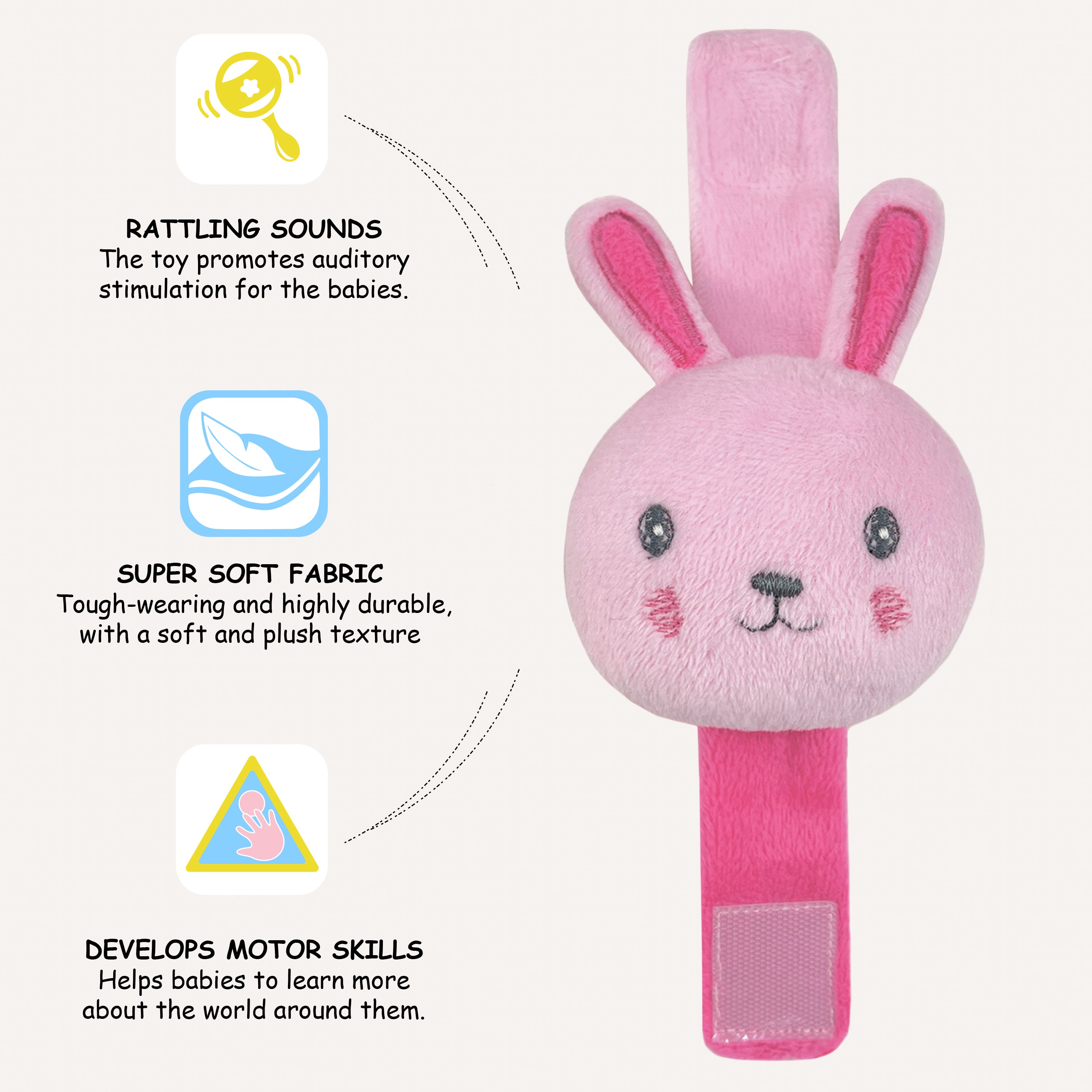 Abracadabra Wrist Rattle - Bunny