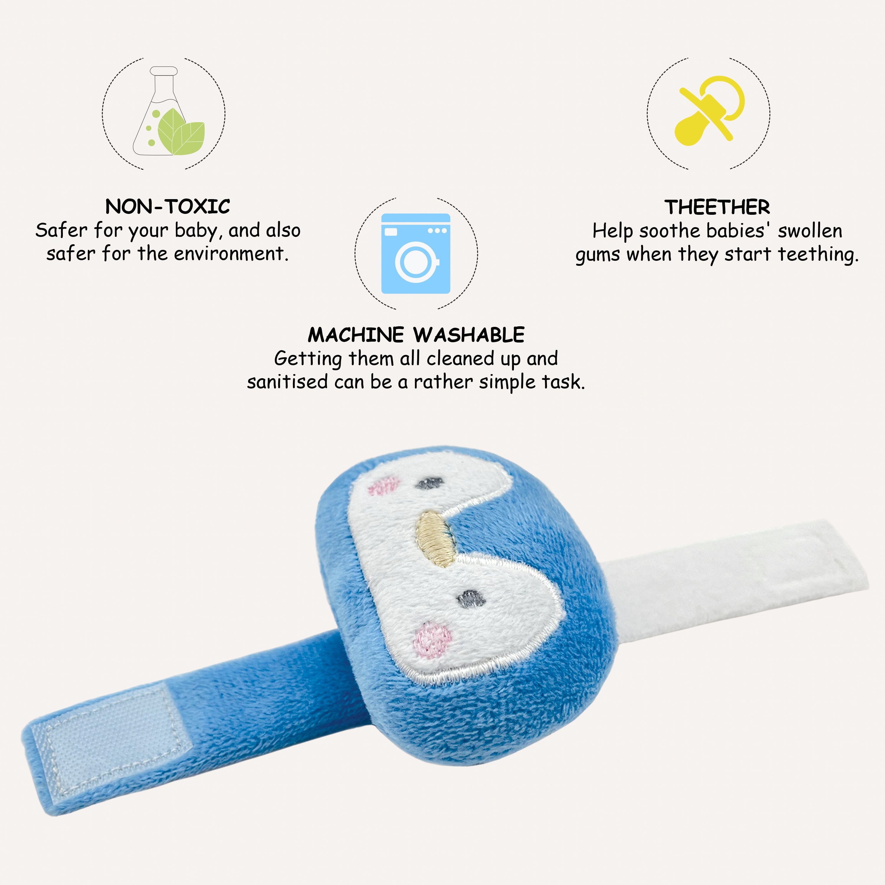 Abracadabra Wrist Rattle - Penguin