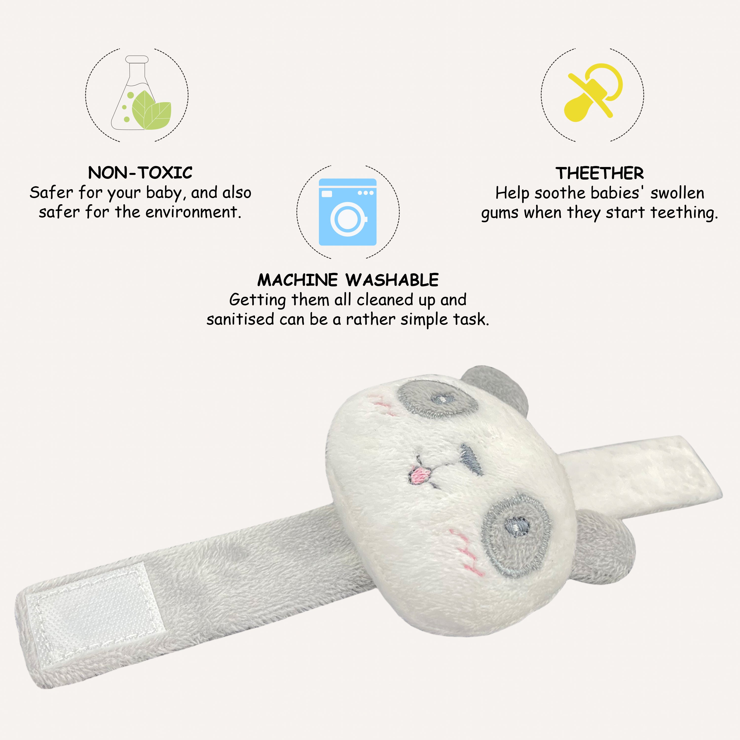 Abracadabra Wrist Rattle - Panda