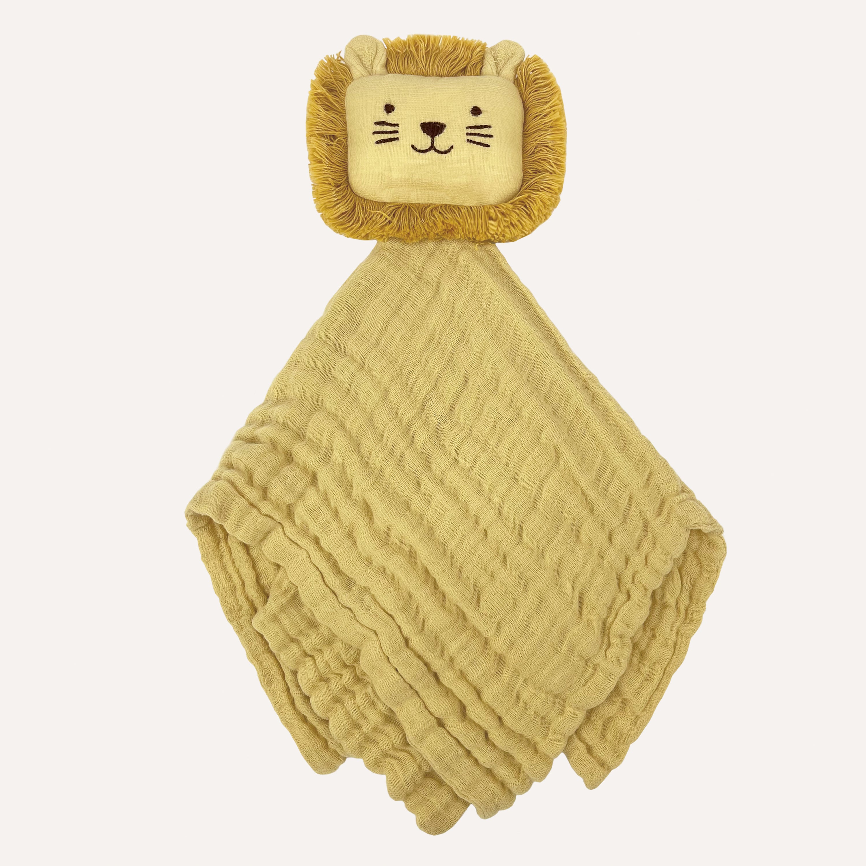 Abracadabra Organics Collectible Security Blanket With Cuddle Toy - Lion