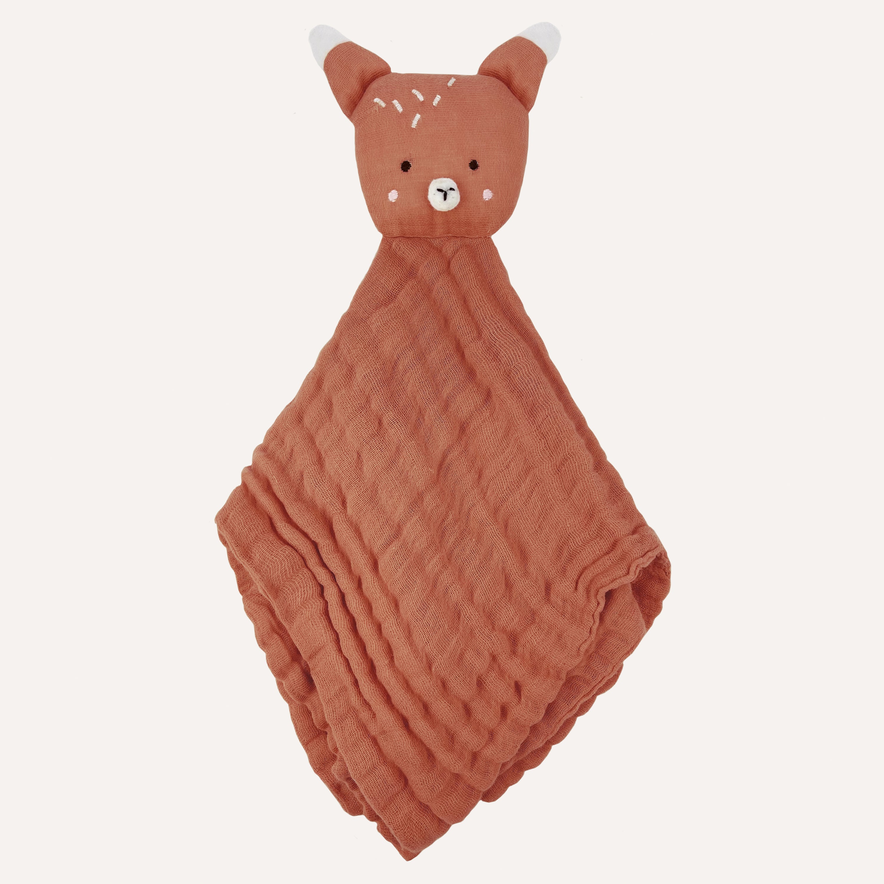 Abracadabra Organics Collectible Security Blanket With Cuddle Toy - Fox