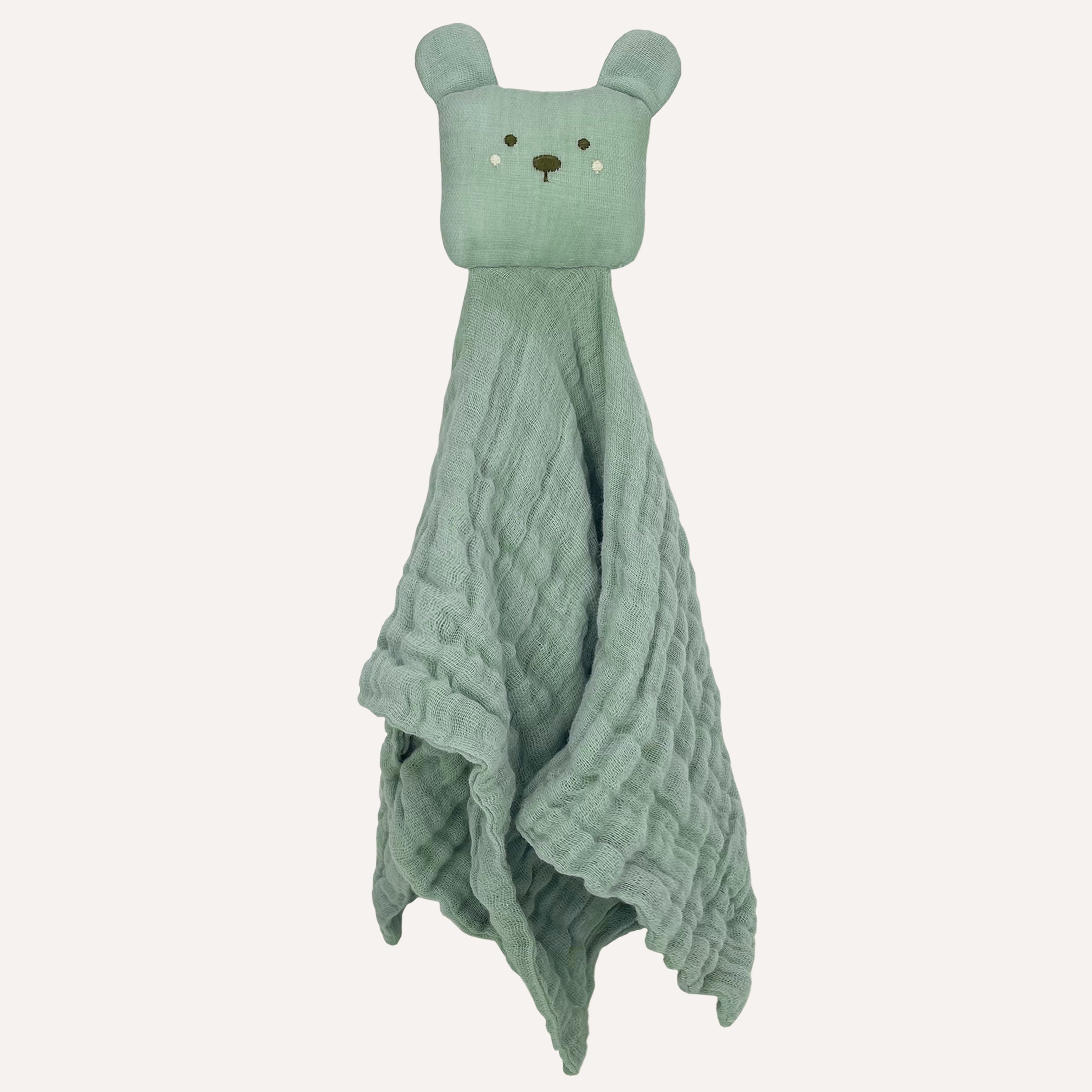 Abracadabra Organics Collectible Security Blanket With Cuddle Toy - Bear