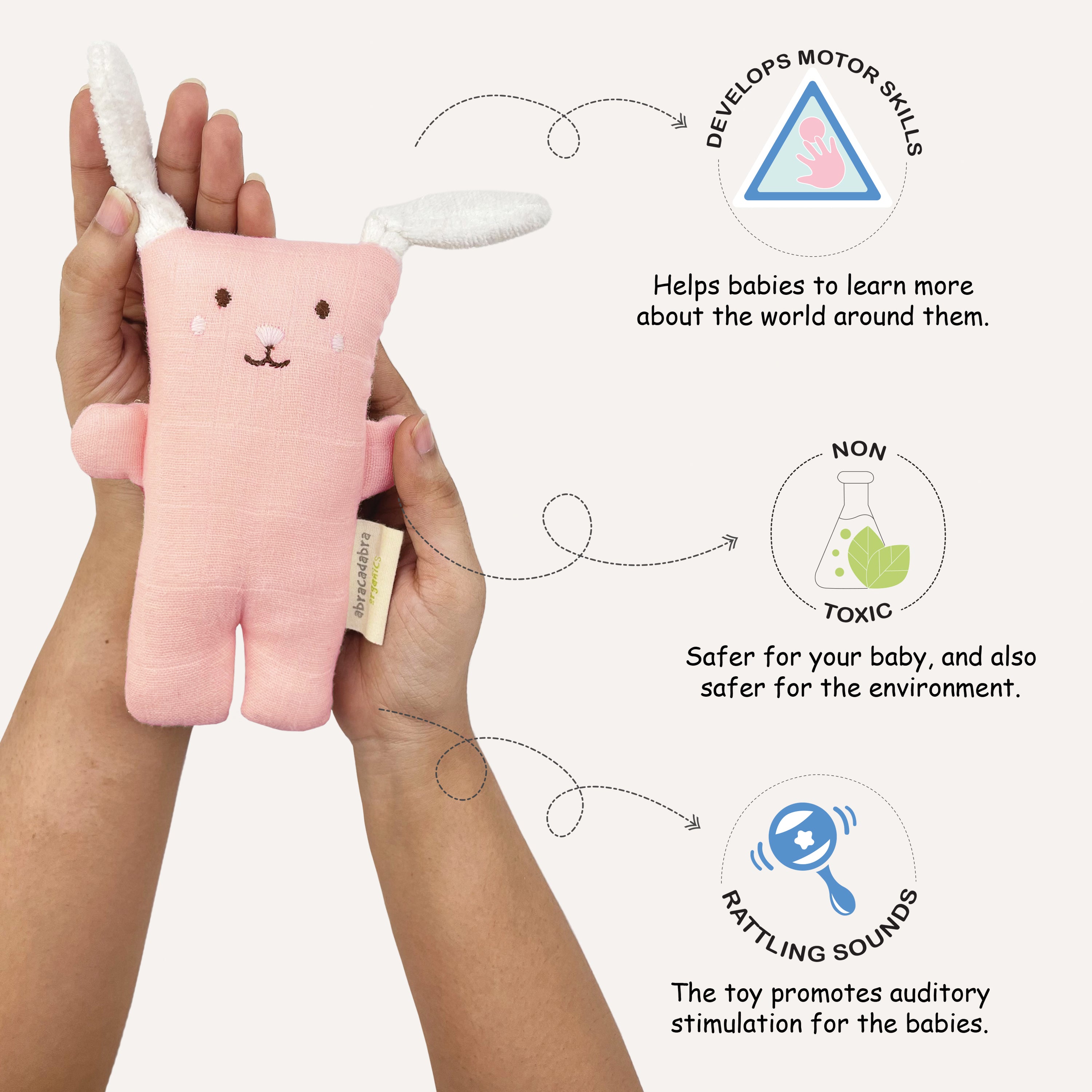 Abracadabra Organics Collectible Cuddle Toy - Bunny