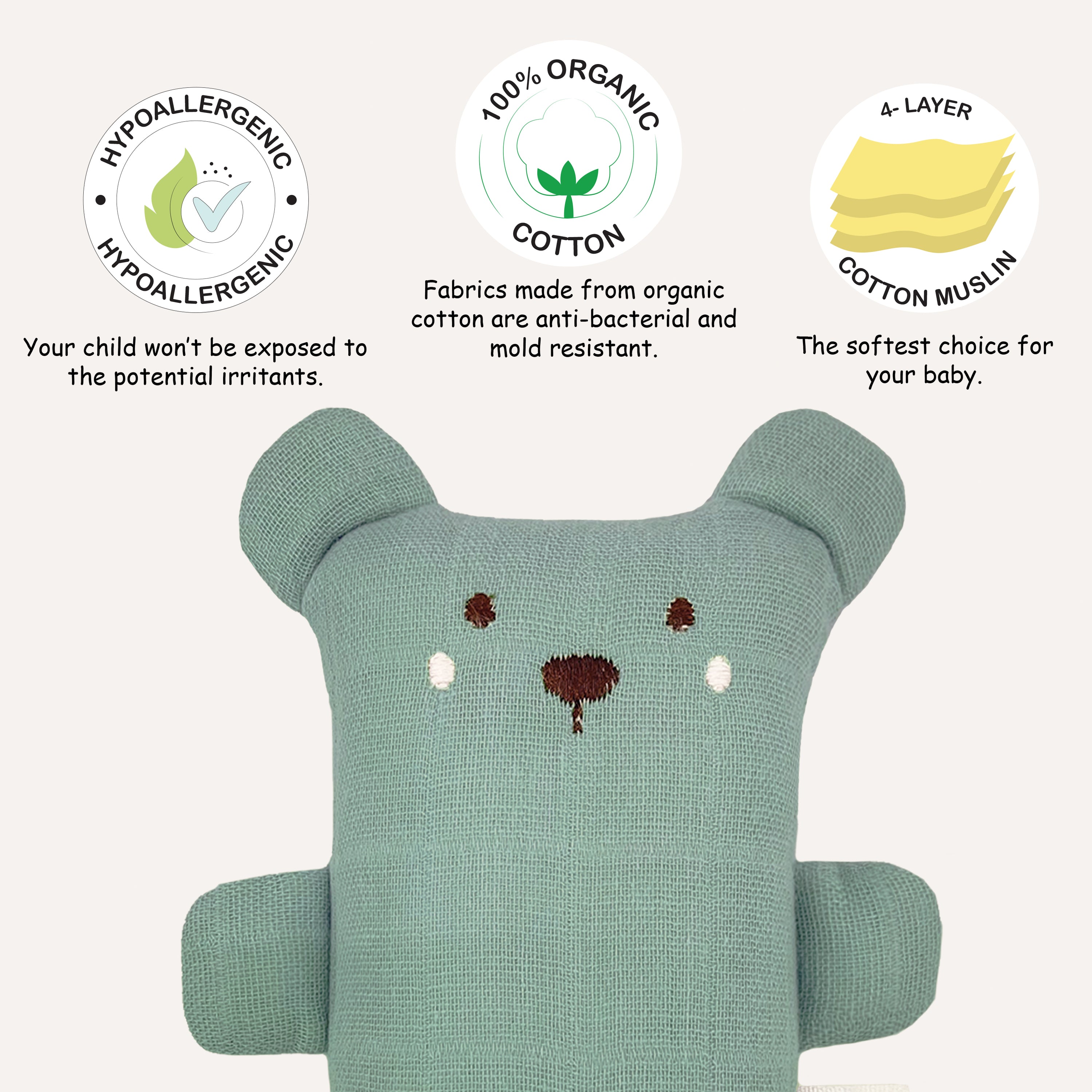 Abracadabra Organics Collectible Cuddle Toy - Bear