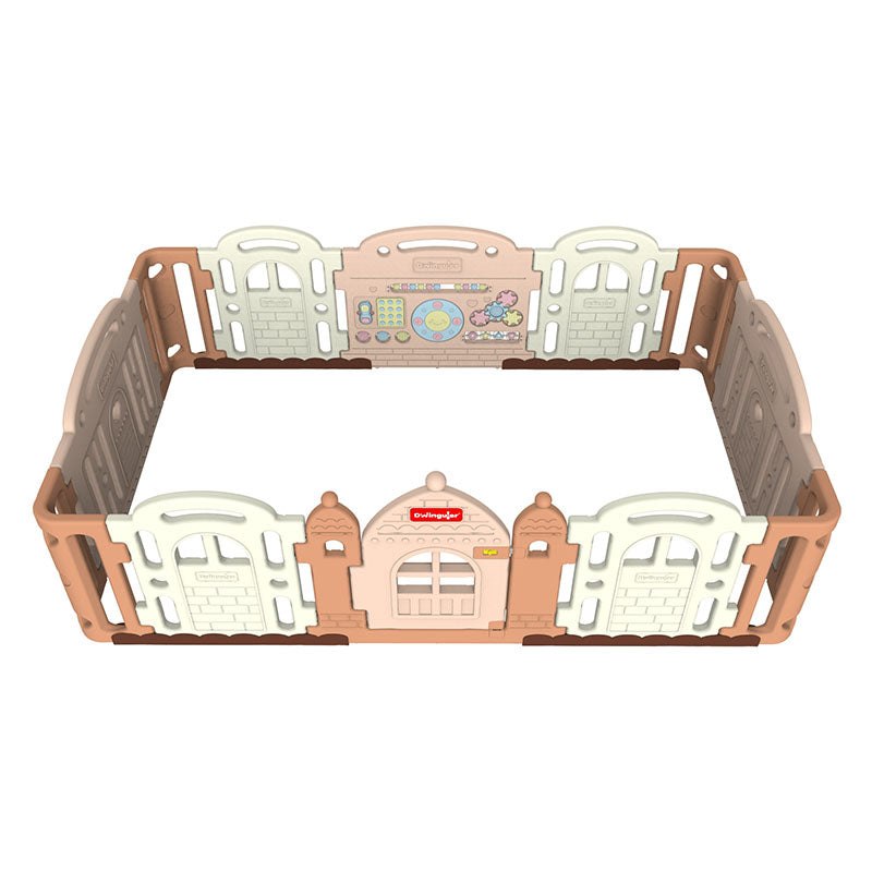 Dwinguler Play Pen: Brown White Play Room Castle II – Buy Now at