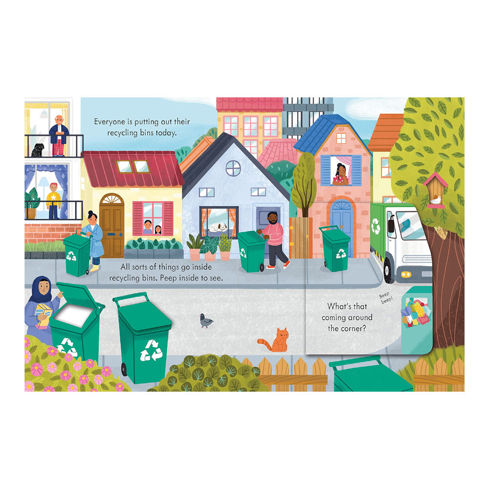 Usborne: Peep Inside How A Recycling Truck Works