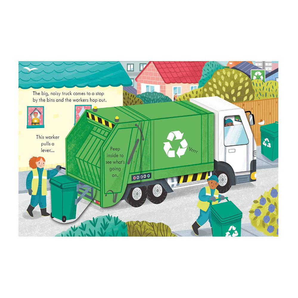 Usborne: Peep Inside How A Recycling Truck Works