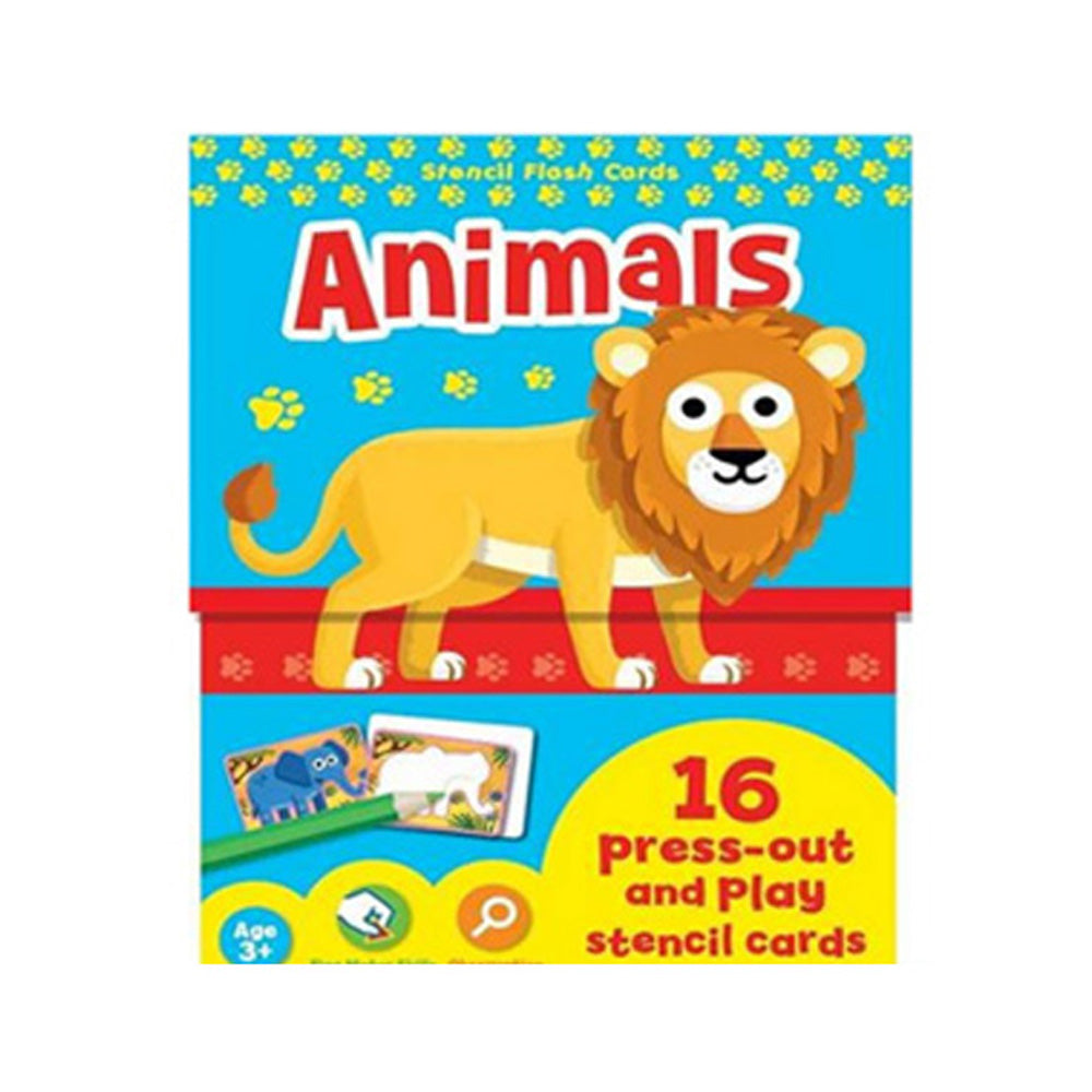 Stencil Flash Cards: Animals